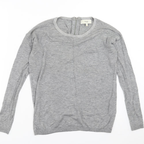 NEXT Womens Grey  Knit Pullover Jumper Size 6
