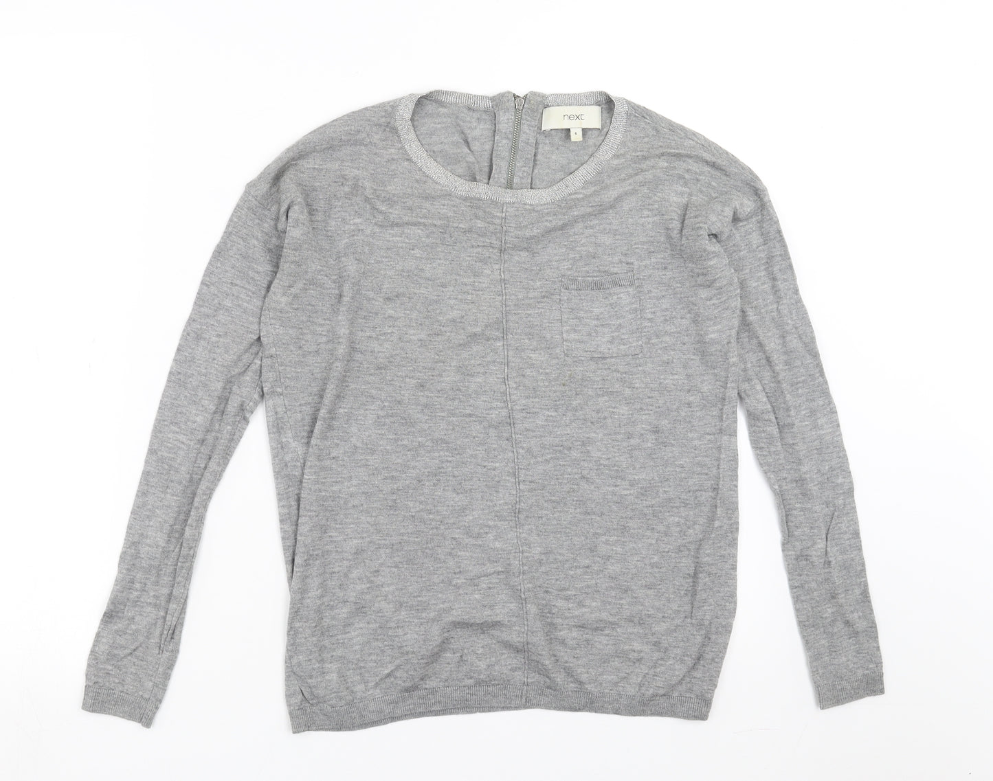 NEXT Womens Grey  Knit Pullover Jumper Size 6