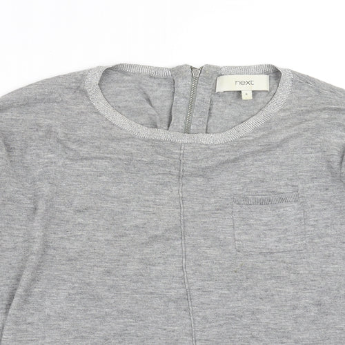 NEXT Womens Grey  Knit Pullover Jumper Size 6