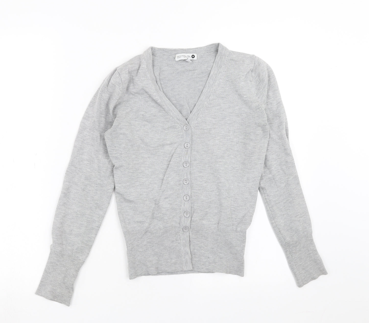 Cotton On Womens Grey  Knit Cardigan Jumper Size M