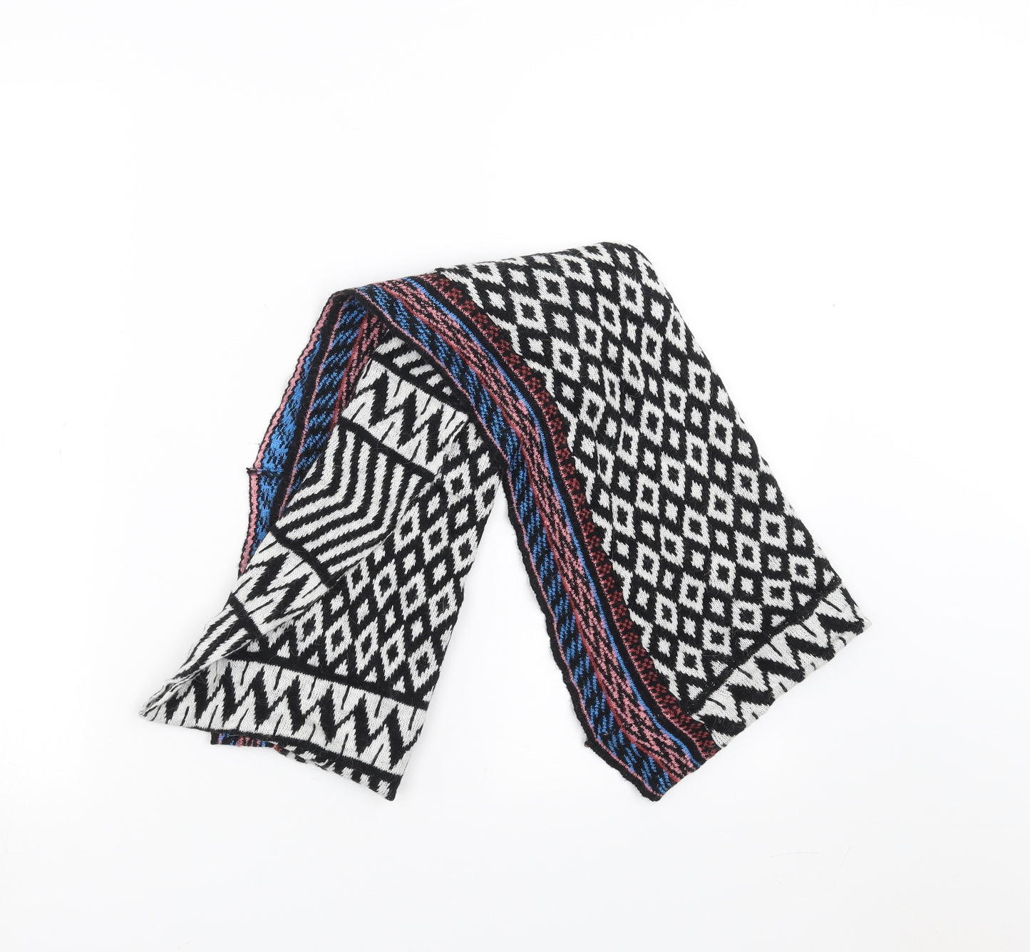 River Island Womens Black Geometric   Scarf   - loop scarf