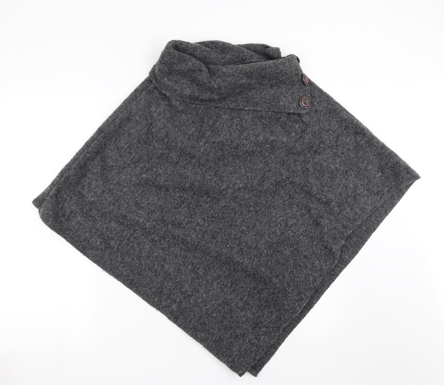 Preworn Womens Grey  Knit Cape Jumper One Size
