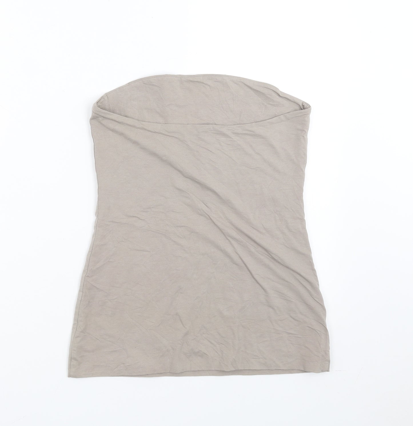 Liviana Conti Womens Beige   Basic T-Shirt Size 16  - Boob Tube