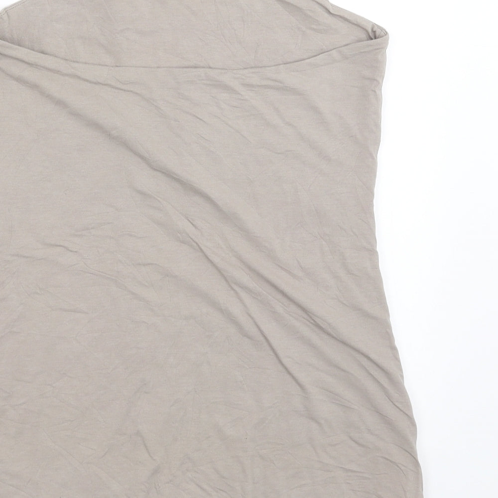 Liviana Conti Womens Beige   Basic T-Shirt Size 16  - Boob Tube