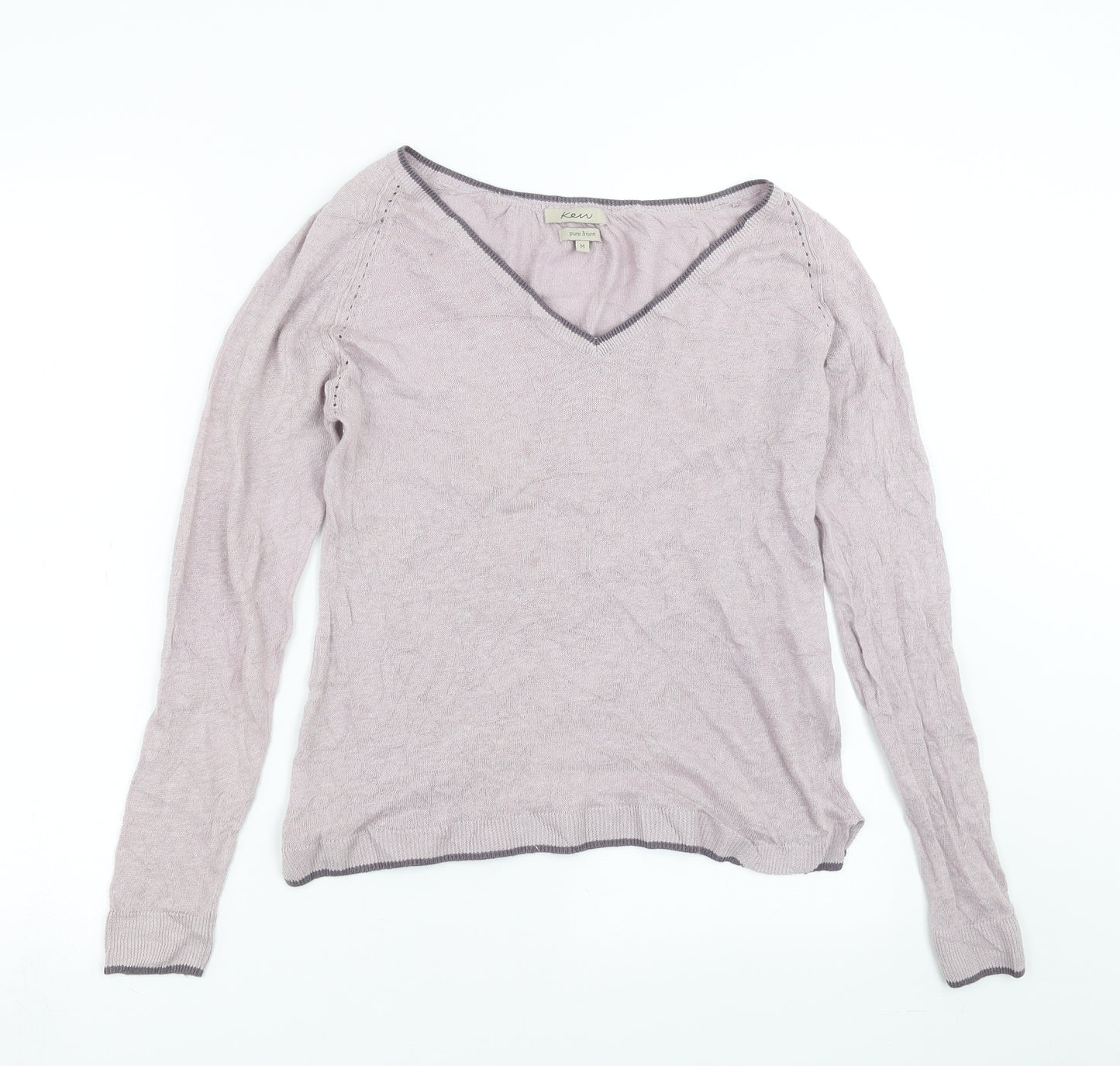 KEW Womens Purple  Knit Pullover Jumper Size M