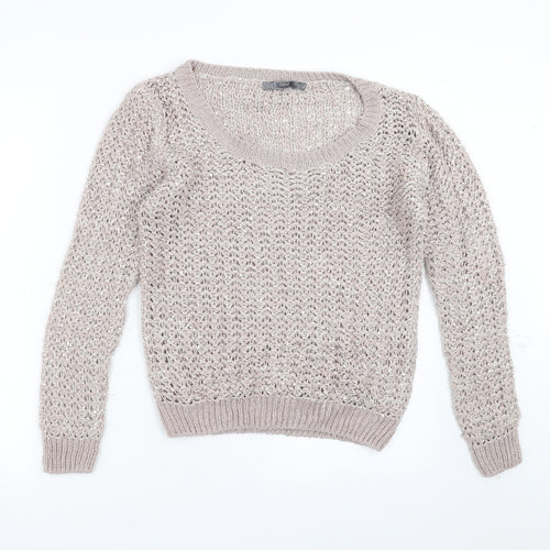 NEXT Womens Grey   Pullover Jumper Size L  - sequins