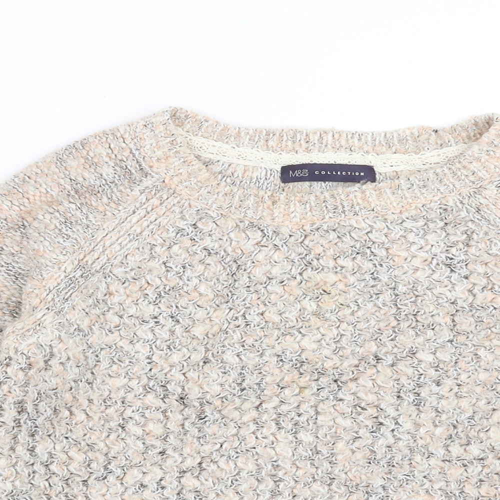 Marks and Spencer Womens Pink  Knit Pullover Jumper Size 8