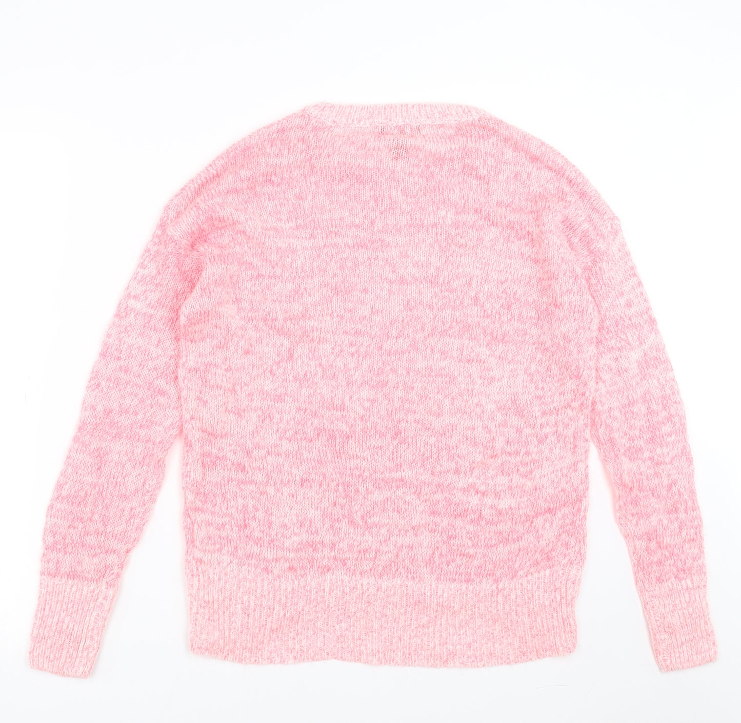 New Look Womens Pink  Knit Pullover Jumper Size S