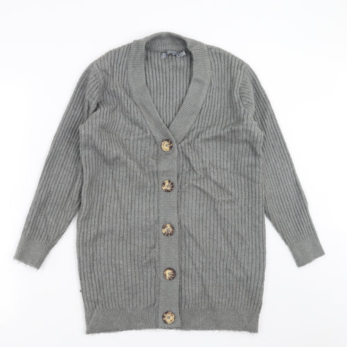 b.young Womens Grey   Cardigan Jumper Size M