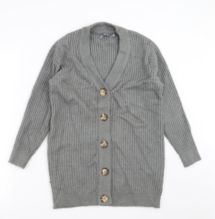 b.young Womens Grey   Cardigan Jumper Size M