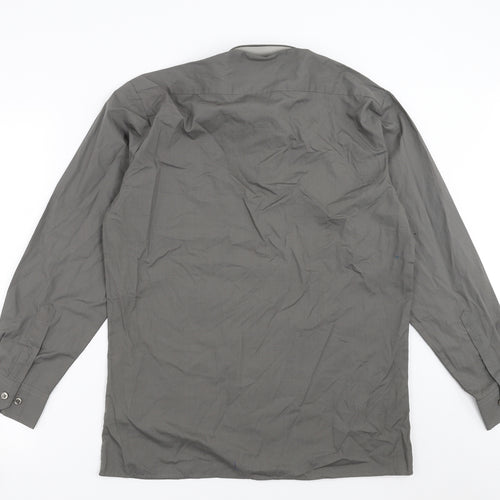 Premier Mens Grey    Button-Up Size 15  - easy care