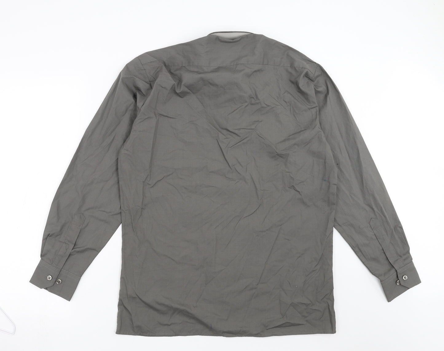 Premier Mens Grey    Button-Up Size 15  - easy care