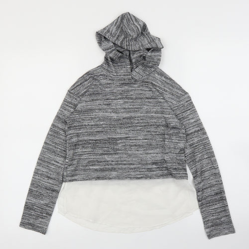 H&M Girls Grey   Basic Blouse Size 11 Years