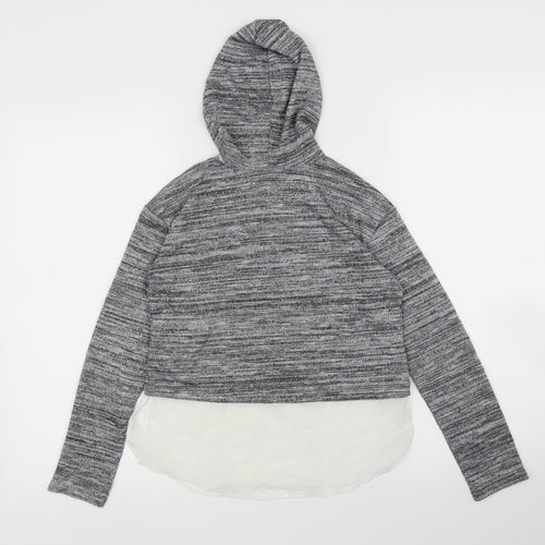 H&M Girls Grey   Basic Blouse Size 11 Years
