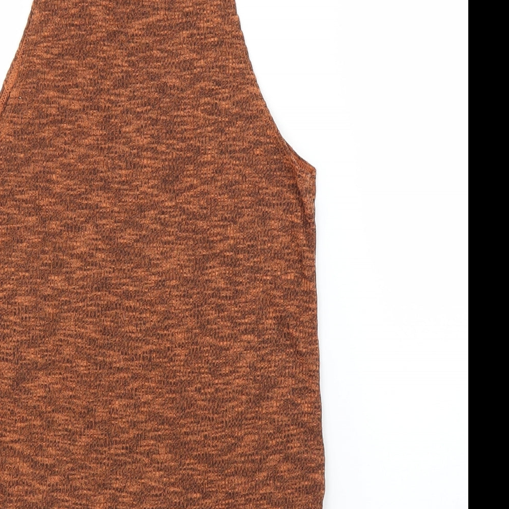 Topshop Womens Orange   Basic Blouse Size 10
