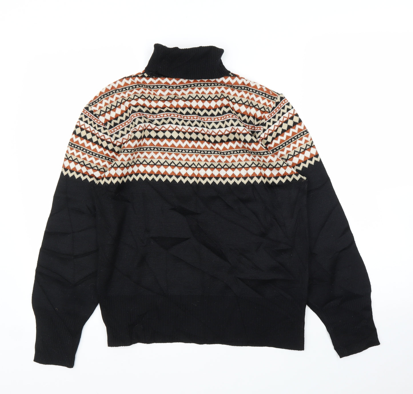 Preworn Womens Black Argyle/Diamond  Pullover Jumper Size L