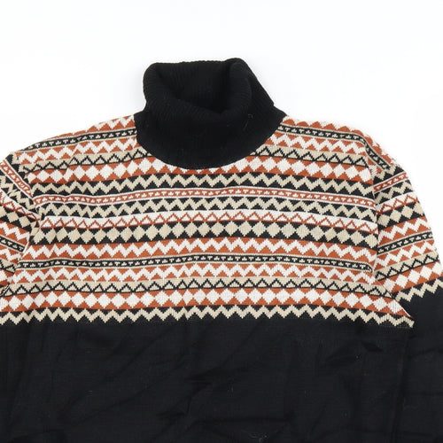 Preworn Womens Black Argyle/Diamond  Pullover Jumper Size L