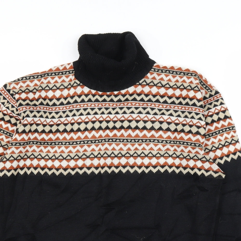 Preworn Womens Black Argyle/Diamond  Pullover Jumper Size L