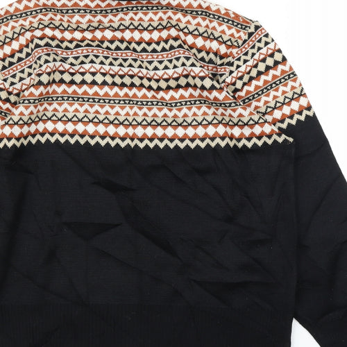 Preworn Womens Black Argyle/Diamond  Pullover Jumper Size L