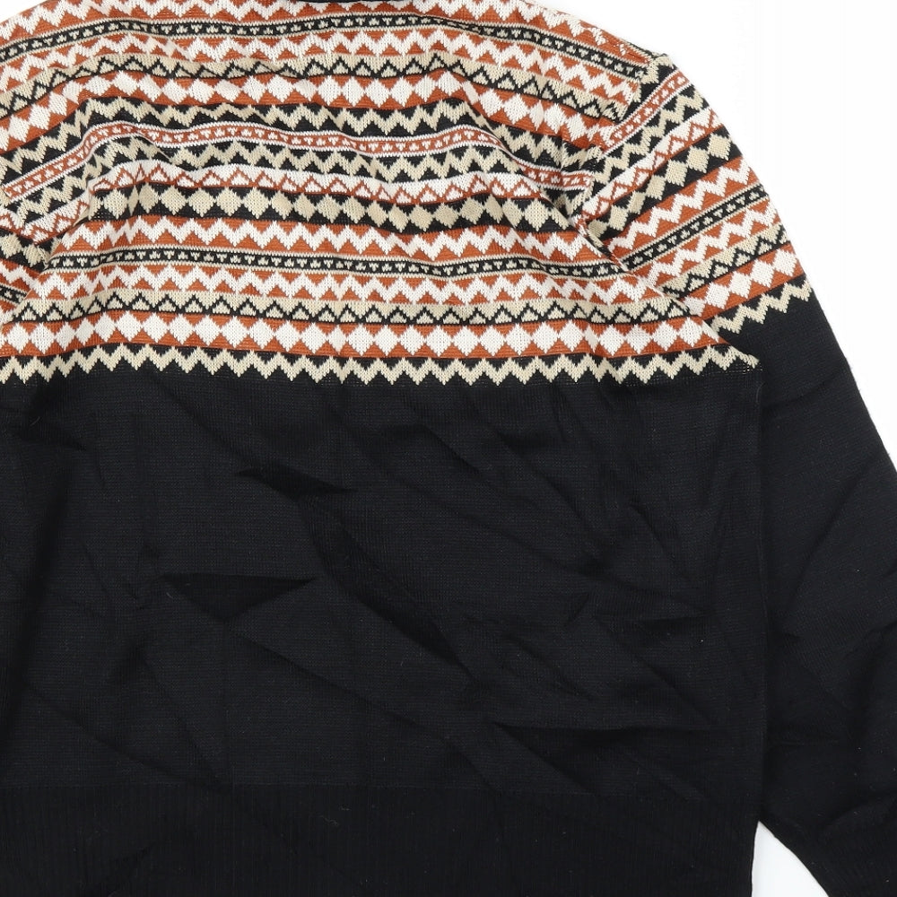 Preworn Womens Black Argyle/Diamond  Pullover Jumper Size L