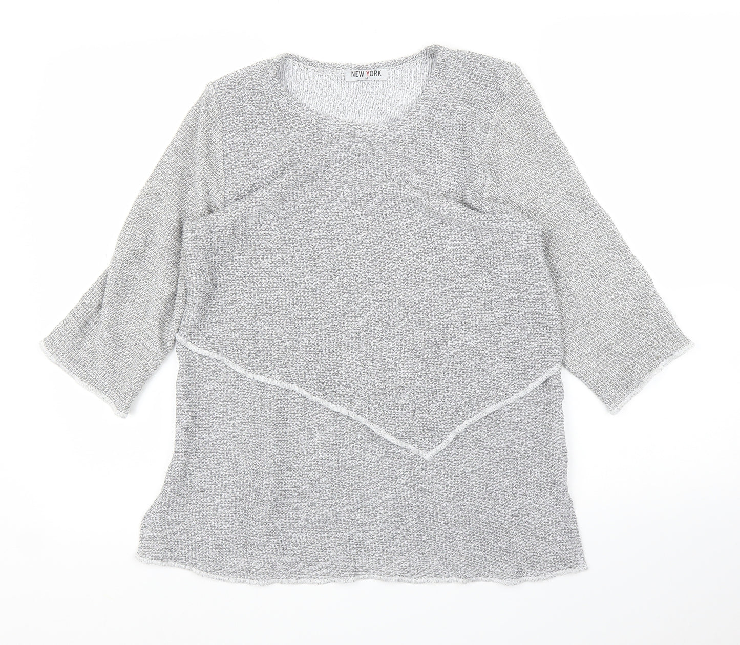 New York Womens Grey   Basic Blouse Size M
