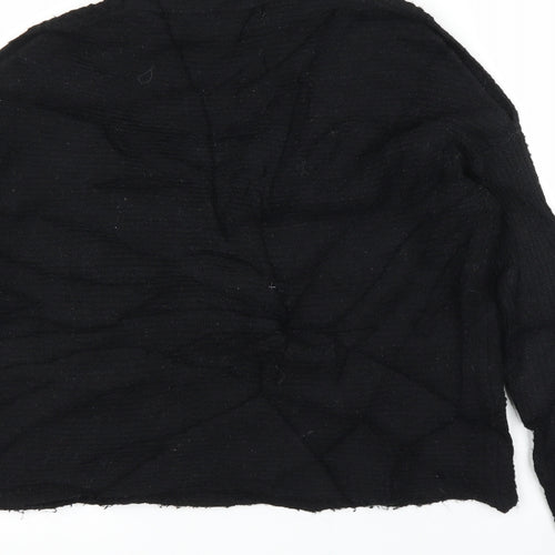 Peace and Love Womens Black   Pullover Jumper Size L