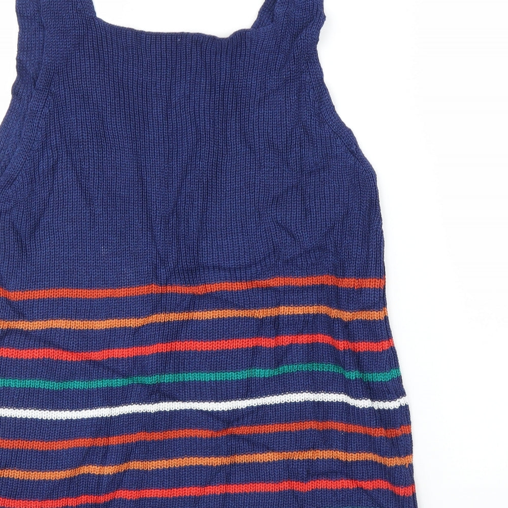 Preworn Womens Blue Striped  Basic Tank Size L