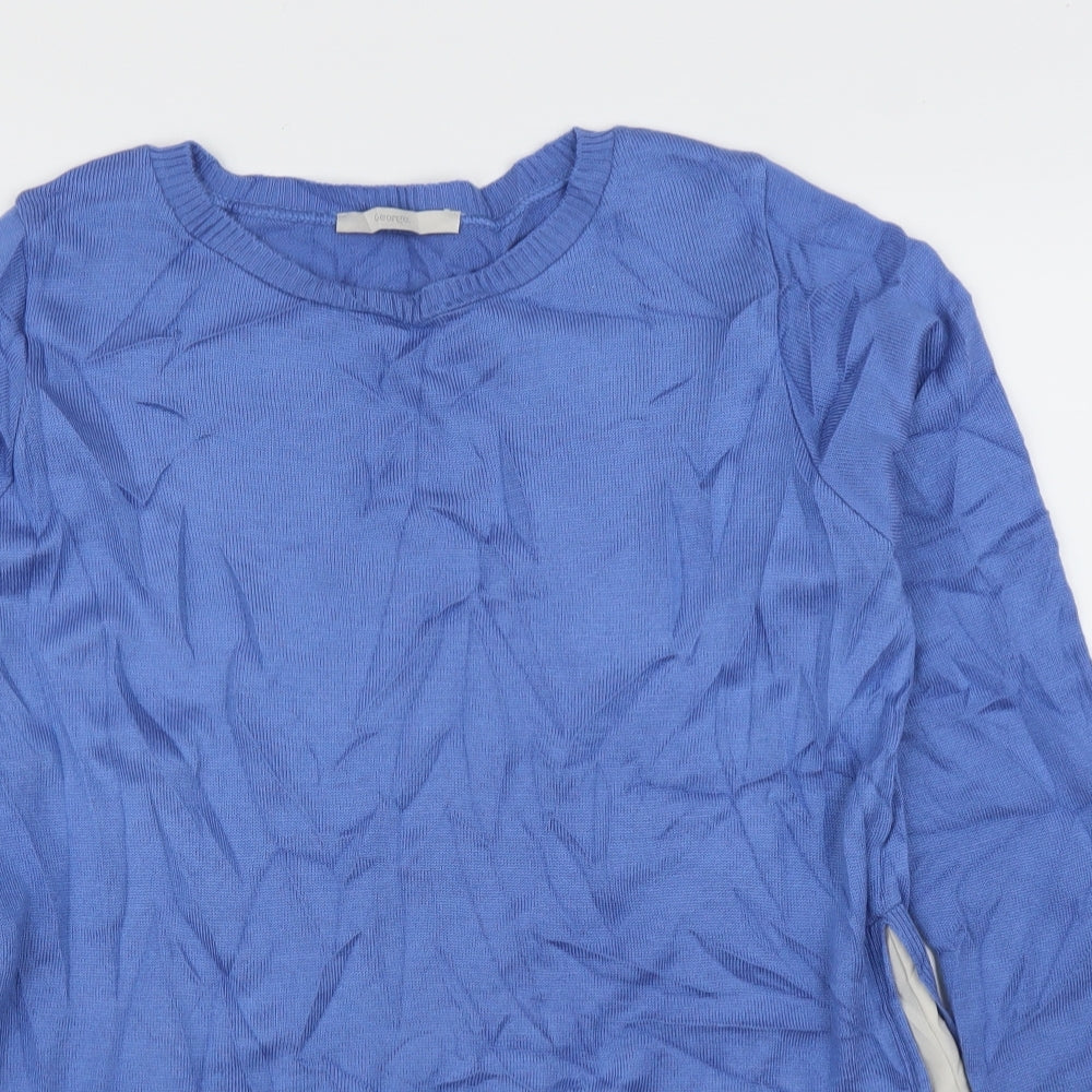 George Womens Blue   Basic Blouse Size 16