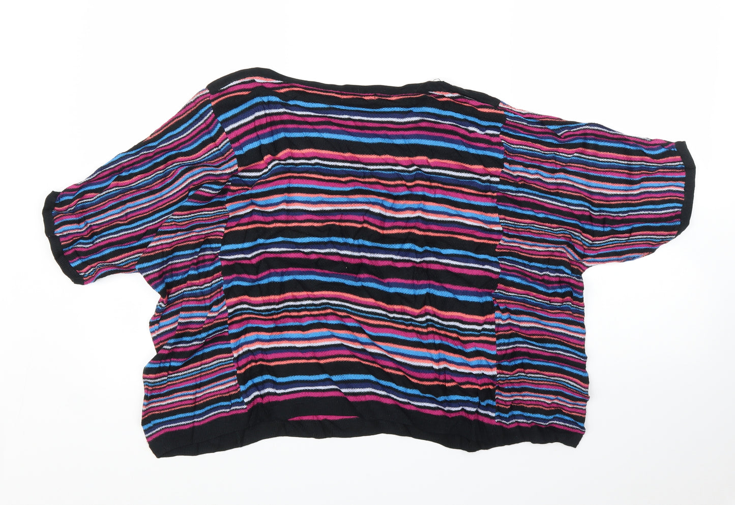 Monsoon Womens Pink Striped  Basic Blouse Size L