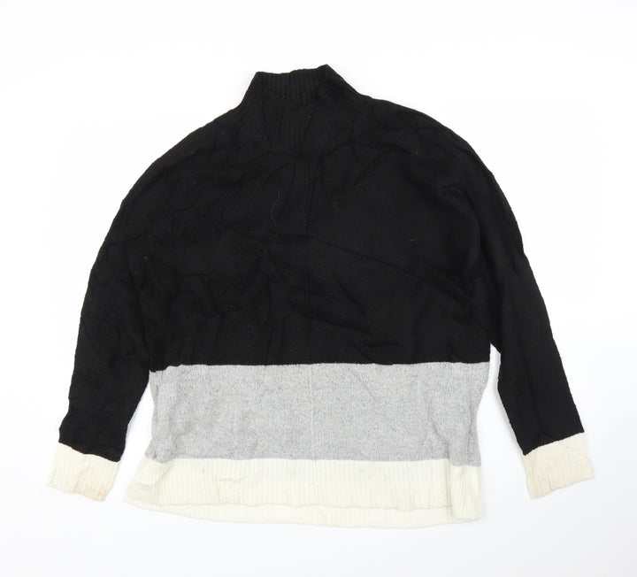 Oasis Womens Black Pullover Jumper Size M