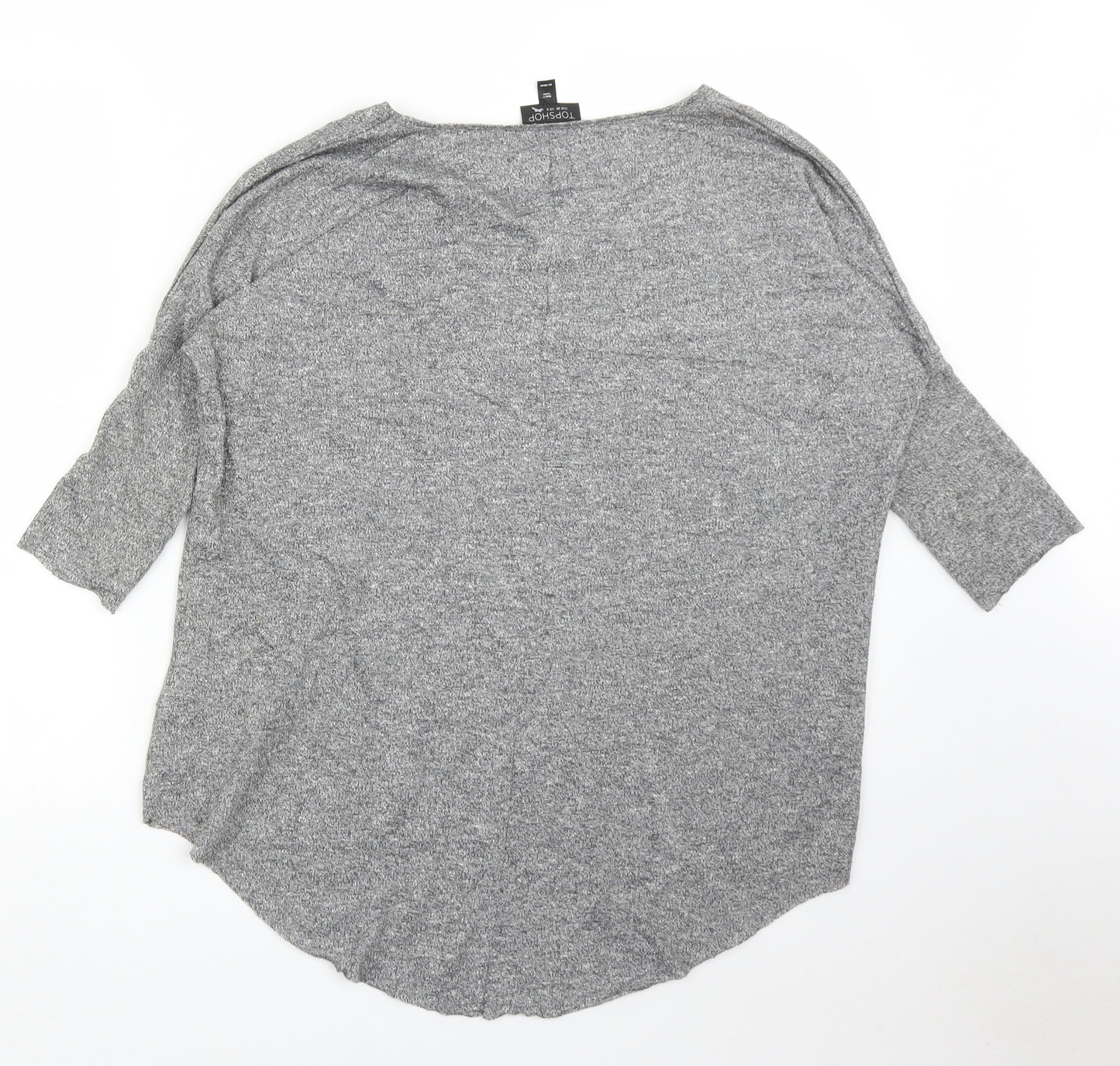 Topshop Womens Grey   Basic Blouse Size 10