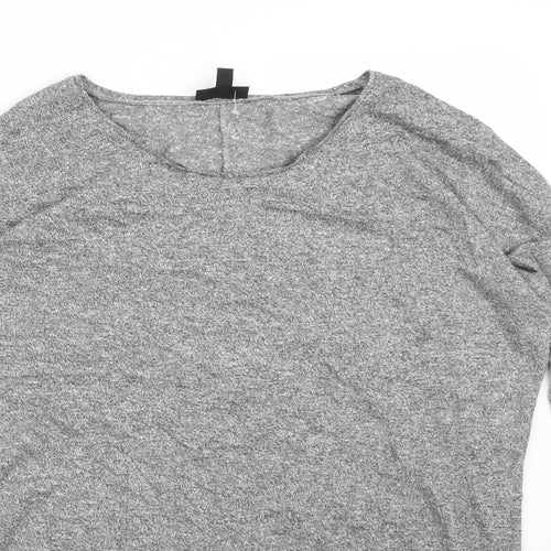 Topshop Womens Grey   Basic Blouse Size 10