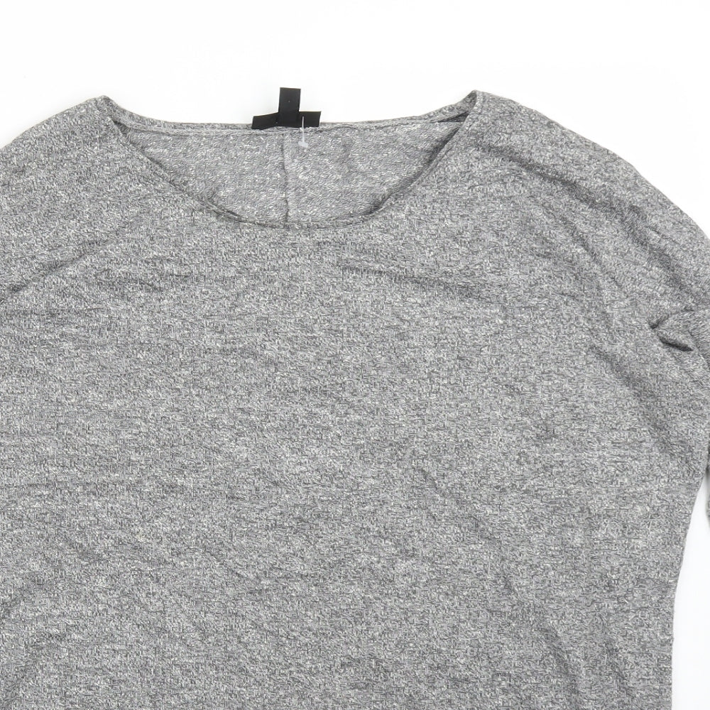 Topshop Womens Grey   Basic Blouse Size 10