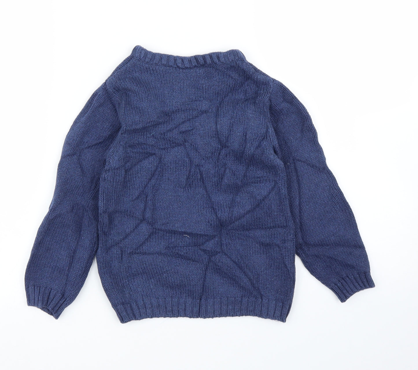 NEXT Boys Blue   Pullover Jumper Size 2-3 Years  - Christmas