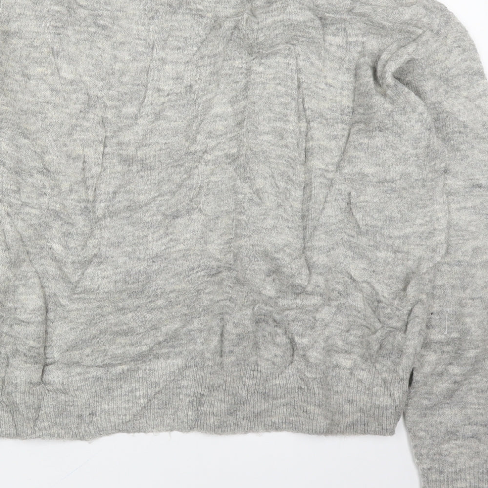 H&M Womens Grey   Pullover Jumper Size XS  - Pearls