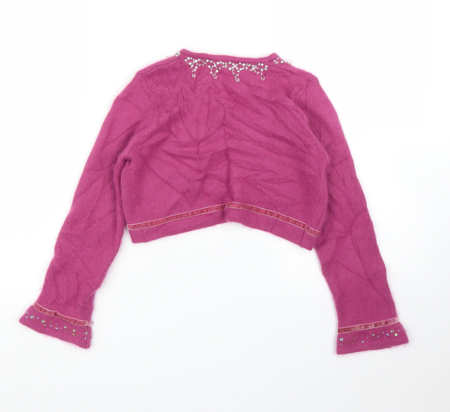 Monsoon Girls Pink   Cardigan Jumper Size 6-7 Years