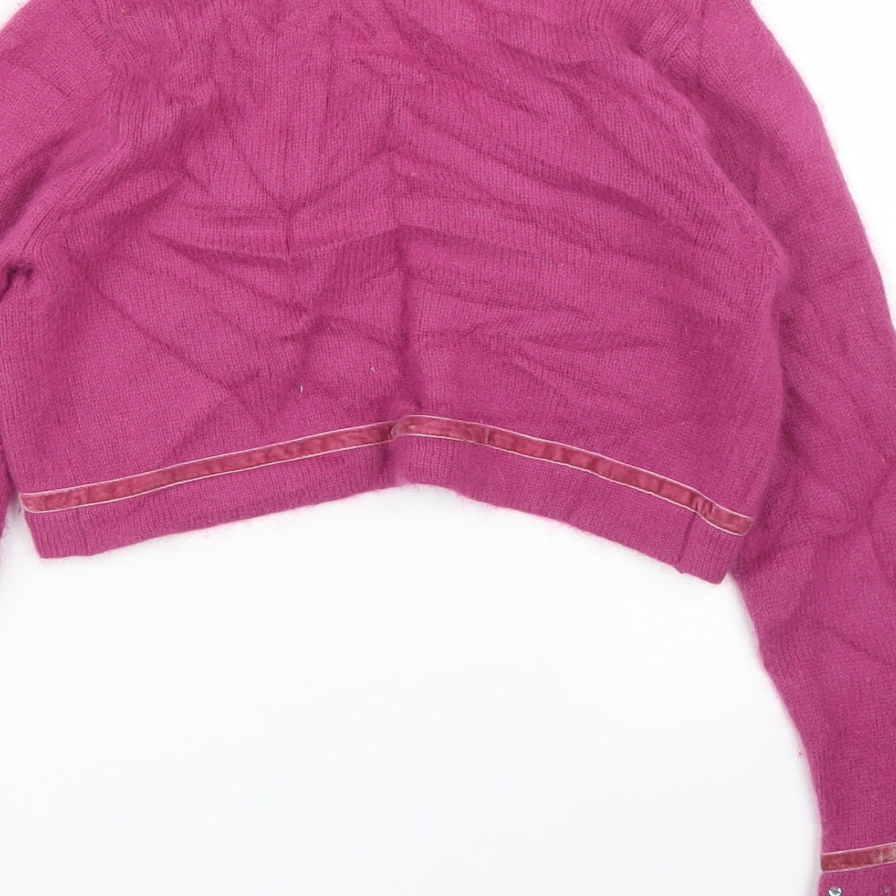 Monsoon Girls Pink   Cardigan Jumper Size 6-7 Years