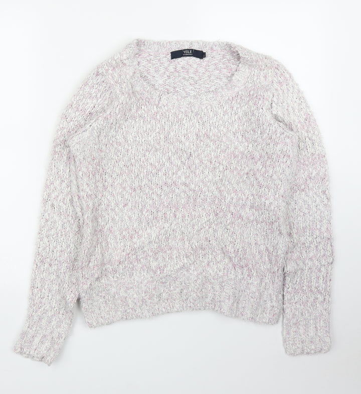Isle Womens Pink Pullover Jumper Size S