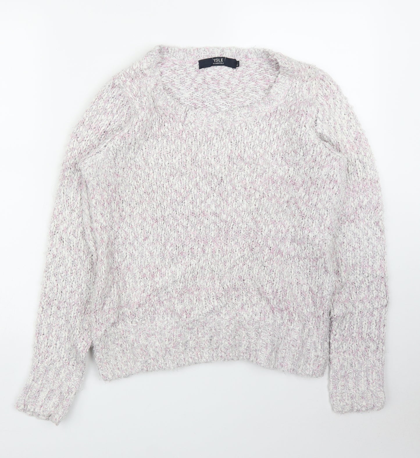 Isle Womens Pink   Pullover Jumper Size S