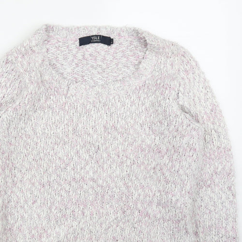 Isle Womens Pink   Pullover Jumper Size S