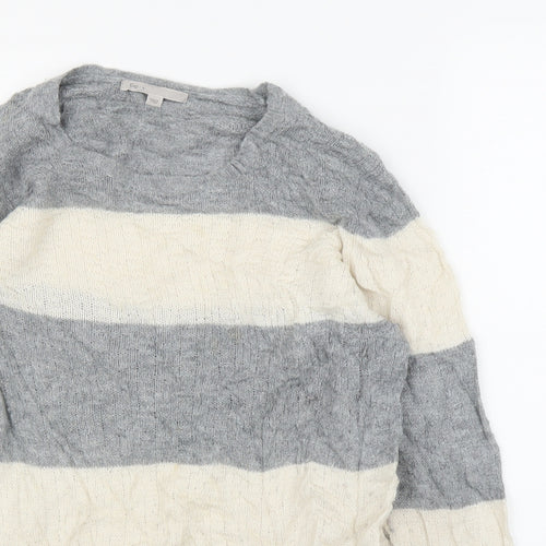 Gap Womens Grey Striped  Cape Jumper Size M