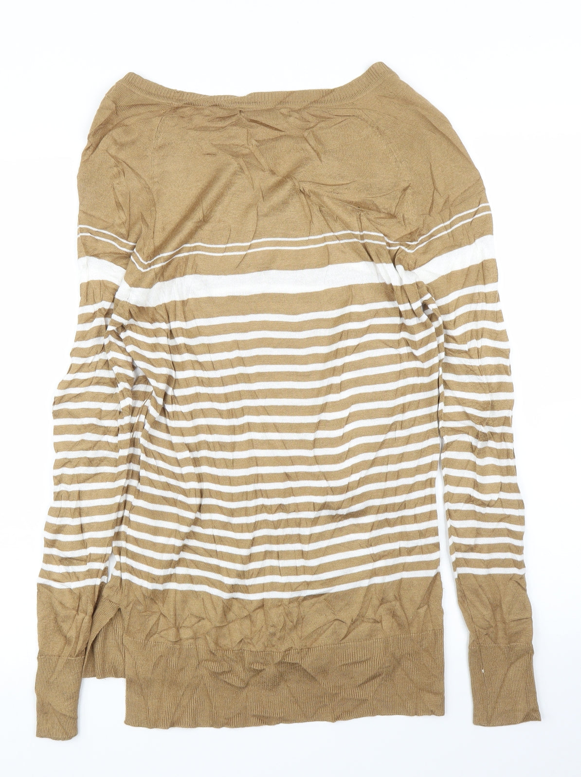 NEXT Womens Gold Striped  Tunic Blouse Size 12