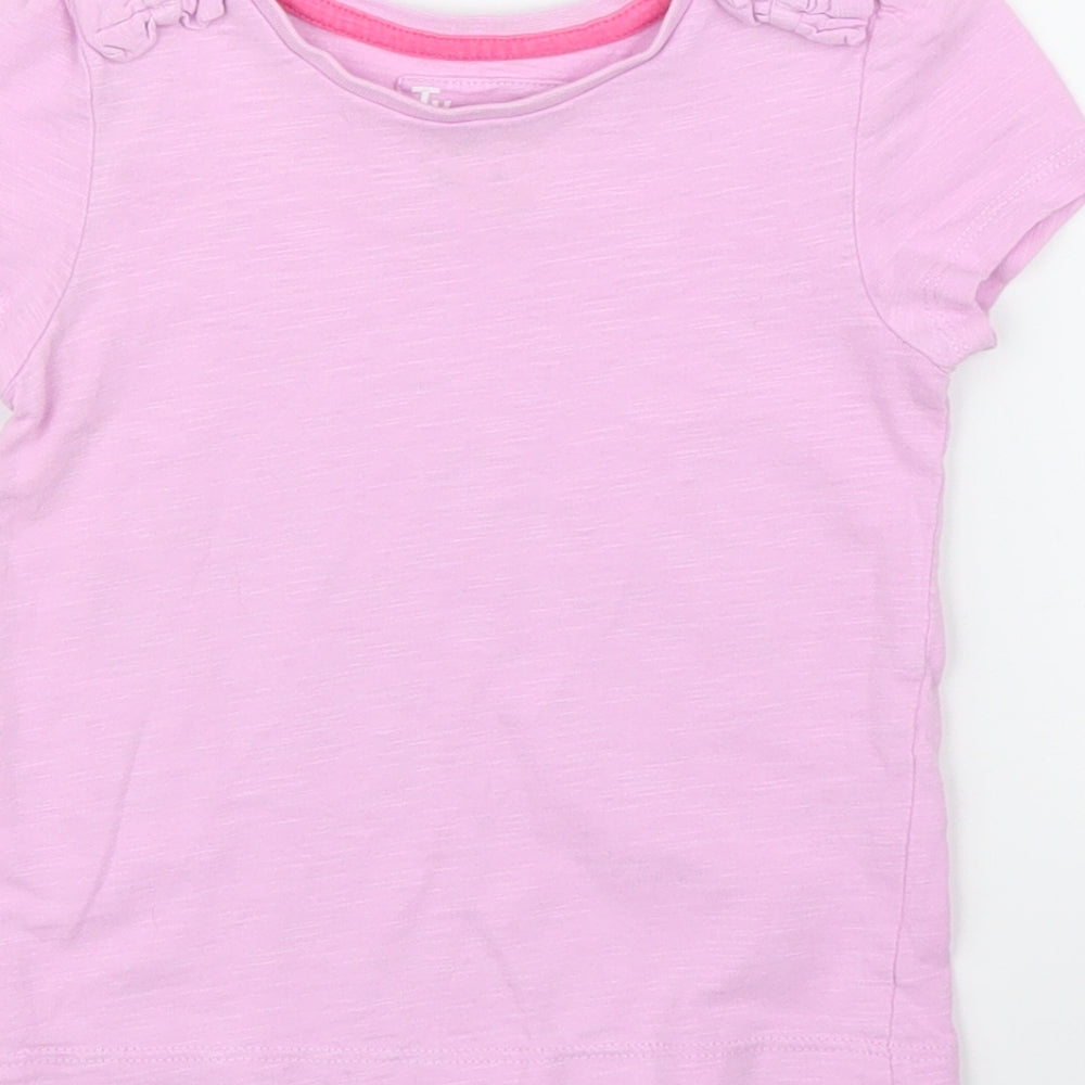 TU Girls Purple   Basic T-Shirt Size 9-12 Months