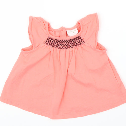 Savannah Girls Pink   Basic Blouse Size 9-12 Months