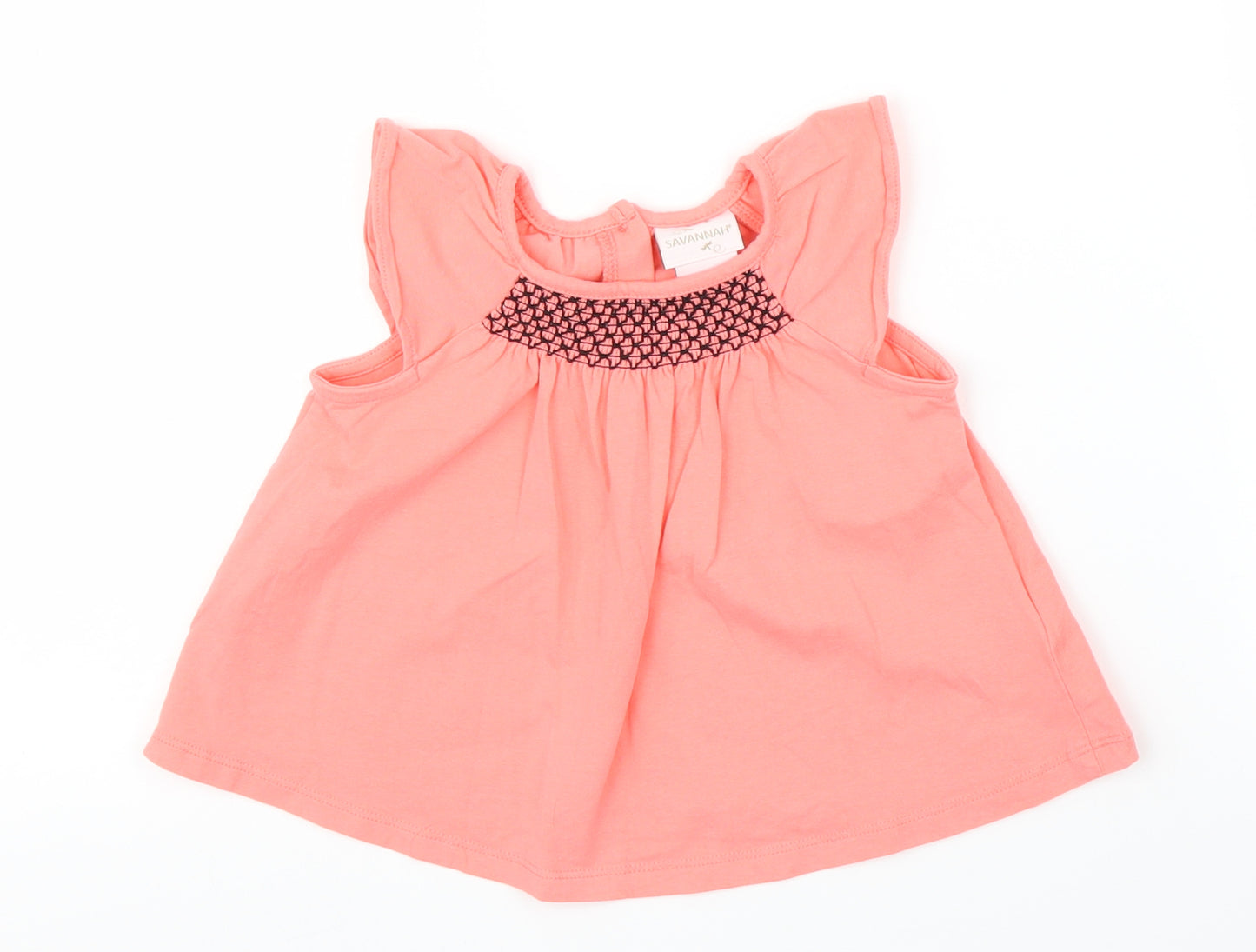 Savannah Girls Pink   Basic Blouse Size 9-12 Months