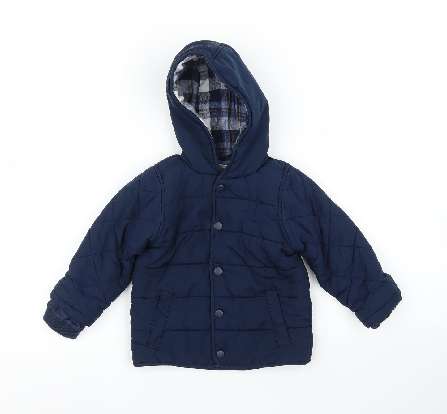 George Boys Blue   Puffer Jacket Coat Size 18 Months