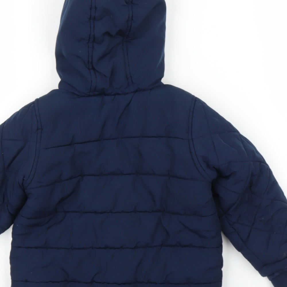 George Boys Blue   Puffer Jacket Coat Size 18 Months
