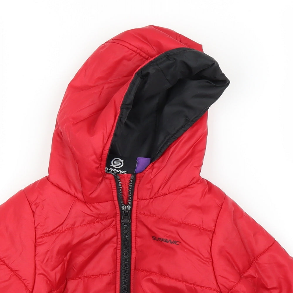 Surfanic Boys Red   Puffer Jacket Coat Size 3-4 Years