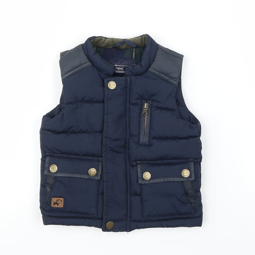 NEXT Boys Blue   Gilet Coat Size 3-6 Months