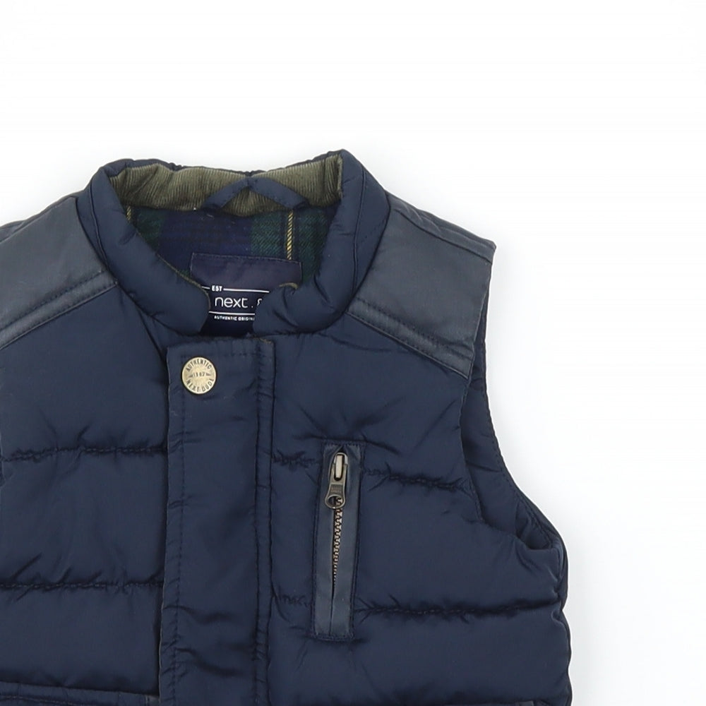 NEXT Boys Blue   Gilet Coat Size 3-6 Months